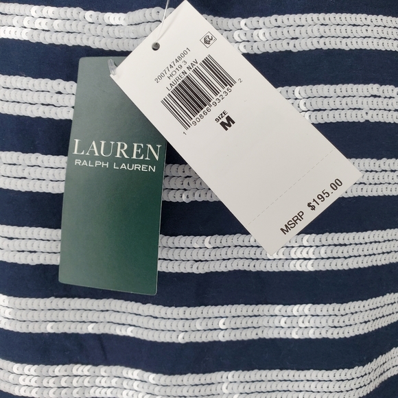 Ralph Lauren Sequined Striped Dress - Picture 11 of 13